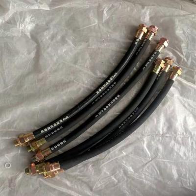 China Petroleum Base Hydraulic Fluids Reasonable Price Cloth Outdoor Yarn Braided Rubber Tube High Pressure Oil Tubing Flexible Rubber Pipe Excavator for sale