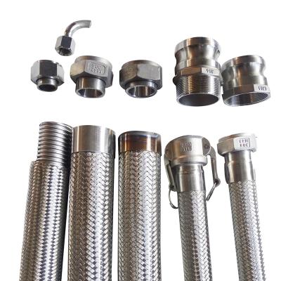 China High Quality Indoor/Outdoor Braided Nut Extension Hose 304 Stainless Steel System Gas Hose Metal-Gas Hose for sale