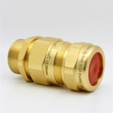 China Other pressure cable sealing brass armored double joint is explosion-proof, waterproof and dustproof for sale