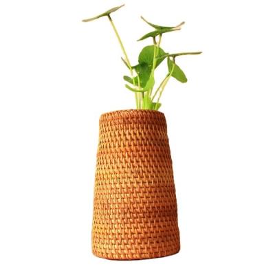 China Hot Selling Minimalist China Rattan Laundry Basket Large Cane Basket Indonesia Rattan for sale