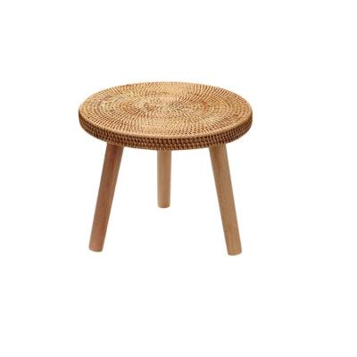 China (Other) Nordic Style Adjustable Handmade Rattan Woven Stool for sale