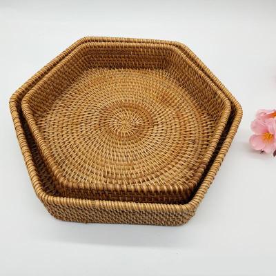 China Disposable Custom High Quality Hexagonal Two Piece Premium Grade Fruit Dish Home Box for sale