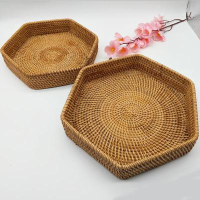 China Wholesale Disposable Customization Board Two Piece Hexagon Bowl Basket Dry Fruit Dish for sale