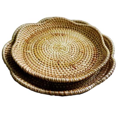 China Sustainable Natural Scent, Small Daisy Handwoven Fruit Basket for sale