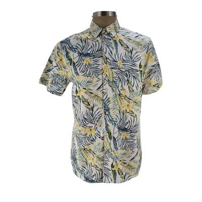 China New Promotion Breathable Light Color Accept OEM All Over Floral Print Cotton Mens 100% Hawaii Shirts for sale