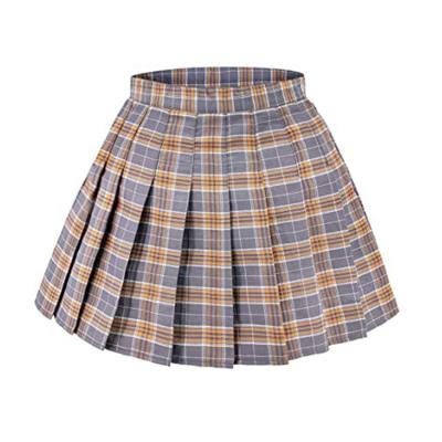 China Plaid Skirt Breathable High Waist Mini Skirts With Women's Abbreviations for sale