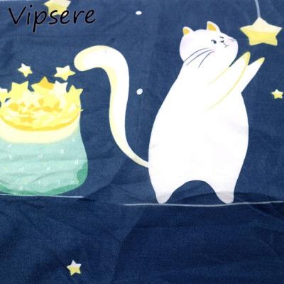 China Breathable 100% Polyester Cute Color Sheet Fabric Printing Stock Much for sale