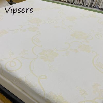 China Breathable VIPSERE Home Textile Customized Pattern Colors Polyester Fiber Mattress Knitted Fabric for sale