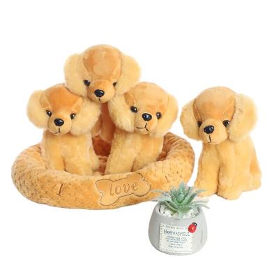 China Popular Creative Gift Basket Custom Plush Stuffed Dog Plush Toy for sale