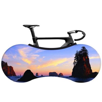 China Landscape Eco-friendly Washable Scratch-proof Indoor Series Wheel Cover Bicycle Anti-dust Bicycle Storage Bag Elastic High for sale