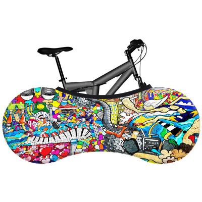 China High Elastic Bicycle Hubcap Anti-Dust Bike Storage Bag Series Eco-Friendly Scratch-Proof Indoor Graffiti Washable for sale