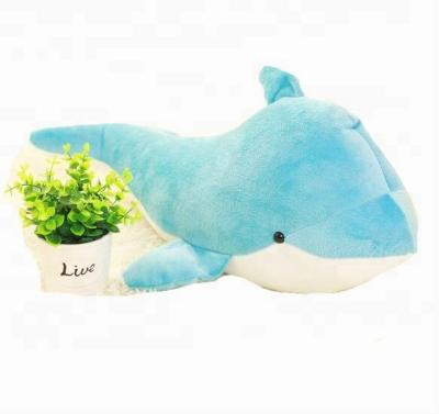 China Eco-Friendly Dolphin With Cute Design Pillow Softest Plush Baby Toy for sale