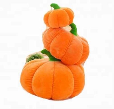 China Gift Pumpkin Pillow Stuffed Pumpkin Fluffy Plush Toy Durable Soft for sale