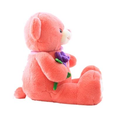 China Rose Bear Preserved Forever Flower Red Teddy Bear Anniversary Gift for sale