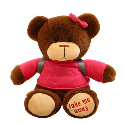 China Eco - Friendly Plush Toy Plush Teddy Bear With Bag for sale