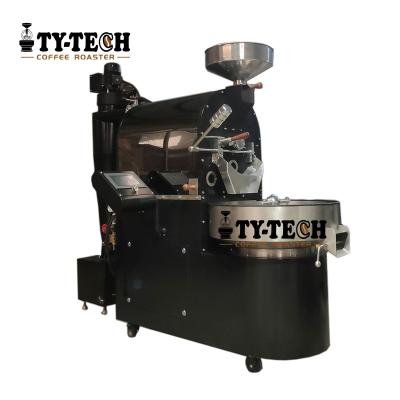 China Commercial automatic coffee roasting roaster 5kg coffee beans 6kg with chaff cyclone huky coffee burner for sale