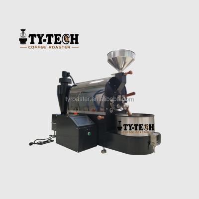 China New 1kg 2kg TY-TECH Outdoor Double Wall Drum Electric/Gas Coffee Burners Shop Commercial Coffee Roasting Machines For Best Seller for sale