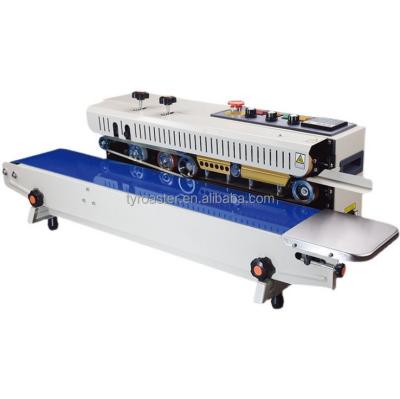 China Automatic Food Plastic Bags Continuous Sealing Machine Strip Sealer Horizontal Sealing Machine for sale