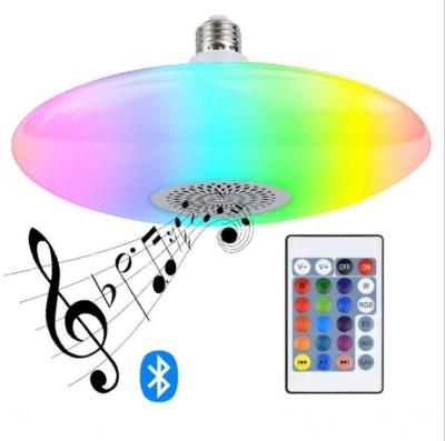 China INDOOR White 30W Smart LED UFO RGB Led Bulb With Remote Control Led Music Lamp Color Changing Dimmable Led Party Light for sale