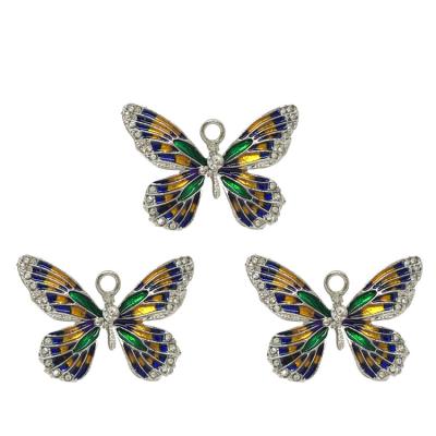 China New Fashion Butterfly Brooch Oil Drop Brooch Viable Antique Combine Animal Chain Brooch Pin for sale