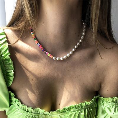 China FASHIONABLE Bohemian Multi Color Pearl Necklace Vintage Anklet Chain Jewelry Women's Multi Color for sale