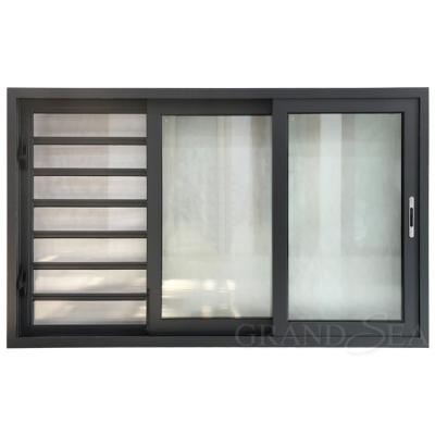 China Folding Screen Design 2 Track PVC Sliding Window European PVC Sliding Window With Top Arch for sale