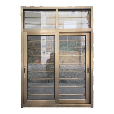 China Wholesale folding screen sliding doors and windows uvpc folding glass sliding windows with grid mesh for sale