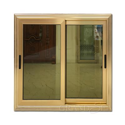 China 4x4 screen brown color upvc remote control sliding windows salmonella minimally sliding windows for sale