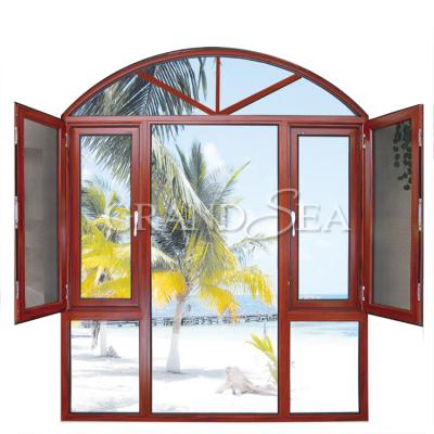 China Aluminum Arched Top Window Arch Curtains Window Magnetic Curtains Door Window Screen Patterns for sale