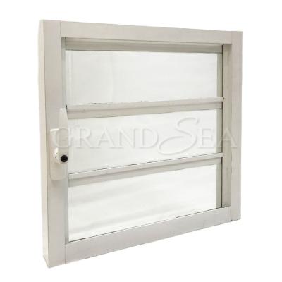 China 2020 Magnetic White Glass Adjustable Aluminum Frame Window Canopy Screen Top Ventilation Window for sale