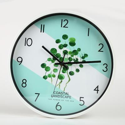 China Wholesale plastic round living room style quartz clock creative silent mute simple antique clock round custom clock for sale