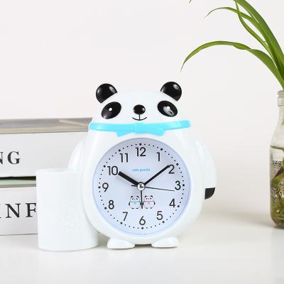 China Calendars Cartoon Animal Alarm Clock With Pen Holder Student Alarm Clock Gift for sale