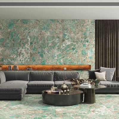 China Europe 1200x2400 Amazon Green Sintered Stone Tiles Slab Tiles for sale