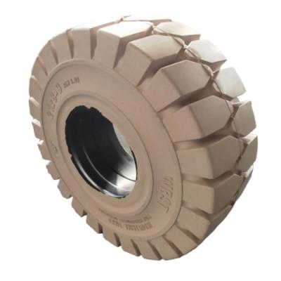 中国 Linde/Sany/Toyota/Hyundai/Hyster/Clark/KOMATSU/Yale/HELI/Nissan Solid Forklift Tire Non-marking Linde Tire 21*8-9 White Truck Tires 販売のため