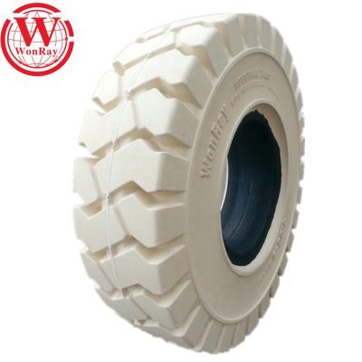 중국 Hotels No Brand Rubber Tires White Solid Forklift Color Solid Tires 판매용