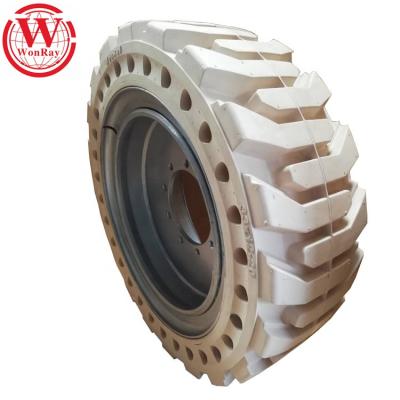 中国 Solid backhoe skid steer wheel loaders telehandler tires, non-marking telehandler tires 12-16.5 385/65-24 for hydraulic overhead cage 販売のため