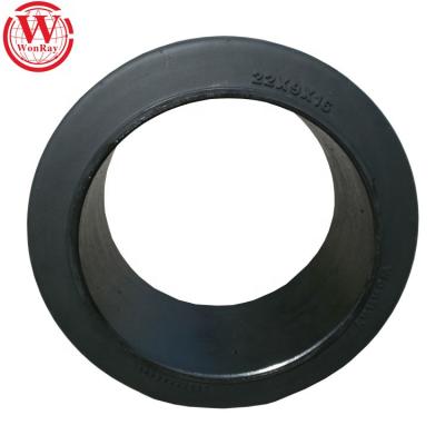 中国 WonRay 10x4x6 1/2 Forklift Trucks Elastic Solid Adhesive Tires With Steel Base Ring 販売のため