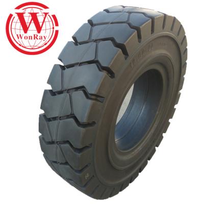 中国 Heavy duty container trailer 11.00-20 left hand trailers 10.00-20 solid rubber tires for sale 販売のため