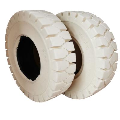 中国 Hotels Quality Supplier 3 Layers White Forklift Solid Tire Higher Wear Resistance Performance 販売のため