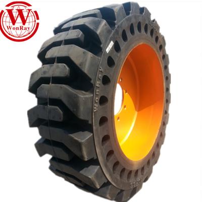 중국 Skid Steer Loaders Cast On Solid Wheel 10-16.5 Tire For Crawler 226d 216 With 8 Lug Holes Rim 판매용