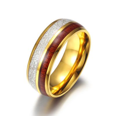 China TRENDY Design Fashion Mens 18K Gold Plated Tungsten Carbide Ring Man Wedding Bands, Custom Logo, OEM/ODM for sale