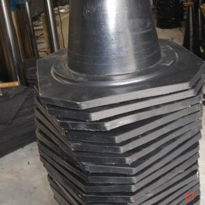 China Rubber Cover Traffic Rubber Cone for sale