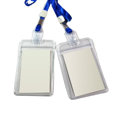 China Good quality environmental protection newest design PVC student ID card holder and waterproof lanyard for sale