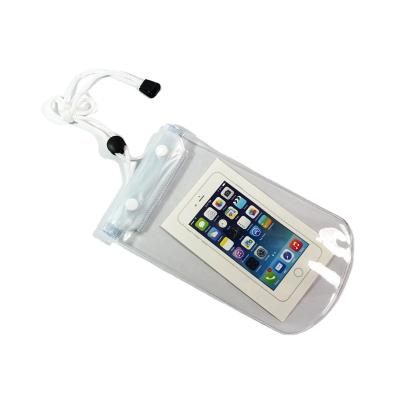 China Waterproof Phone Waterproof Bag Widely Using PVC Bag Pull Chain Pocket Suction Rope for sale