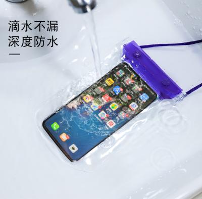 China Fanshion OEM Clear Plastic Travel Beach Phone Protector Dry For Mobile Phone PVC Transparent Waterproof Bags for sale