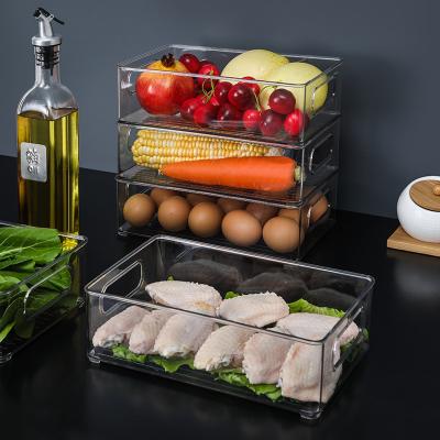 China Plastic Modern Type Egg Storage Boxes Drawer Storage Boxes Pet Egg Storage Box Refrigerator Chicken Rack Freshness Keeping And Egg Bins for sale