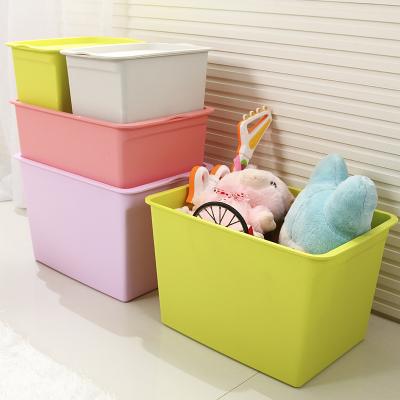 China 2022 New Design Large Sustainable Storage Box&bins Plastic Storage Containers Storage Boxes With Lid for sale