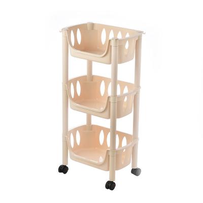 China Viable Customize Plastic Utensils 3 Tier Kitchen Storage Holder Racks And Household Storage Racks for sale