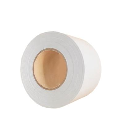 China Waterproof Removable Pearl Adhesive White Paper Jumbo BOPP Sticker Roll Roll For Industrial Necessities for sale