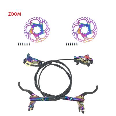 China BMX ZOOM HB875 Bicycle Bike Hydraulic Disc Brake Set Colorful MTB Oil Pressure Disc Brake 160MM Brakeset for sale